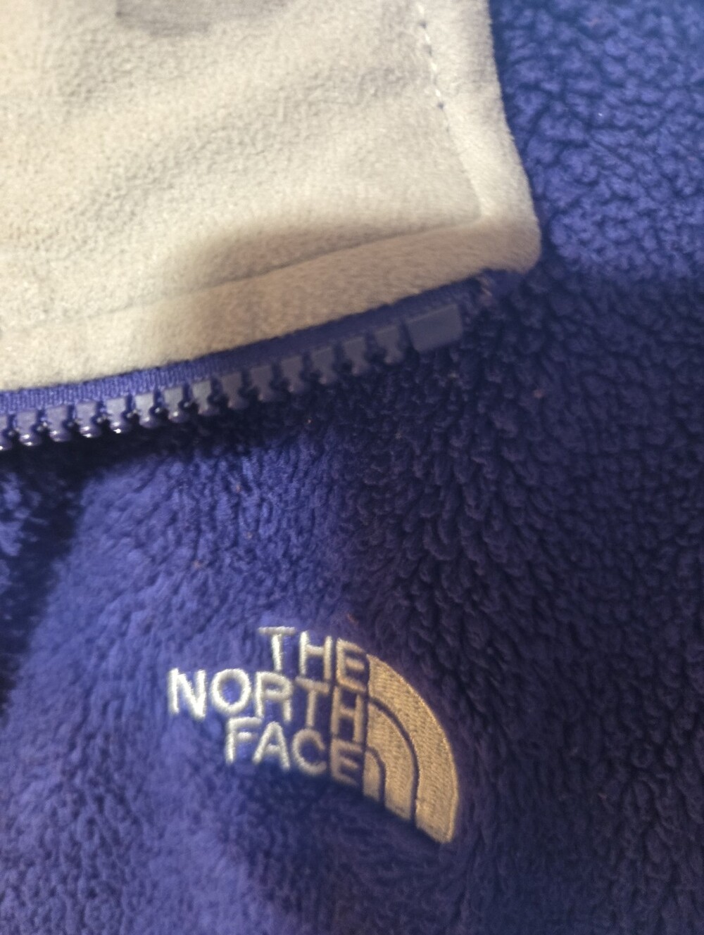 Northface Deep Purple Womens Jacket With Grey Accents,Size L,nice Warm Jacket.